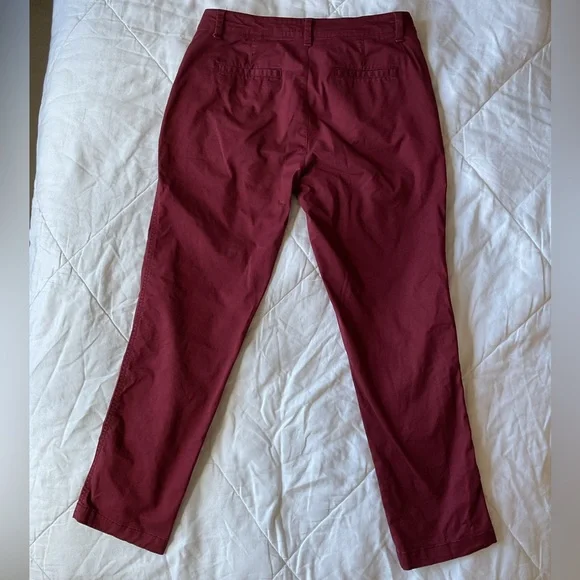 Gap Maroon Girlfriend Khakis - Picture 4 of 13